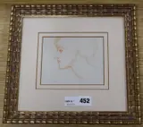 Along the Shore by Joseph Southall, drawing, sold Jul 2019