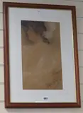 Lillie Langtry by Richard George Mathews, charcoal and coloured, sold Jul 2019
