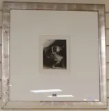 Woman in a Chair by Bill Jacklin, pencil and numbered, sold Jul 2019