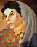 Untitled by Rudolf Haybrook, oil on board, sold Jul 2019