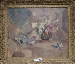 Flowers and Lustre by Francis Russell Flint, oil on canvas, sold Jul 2019