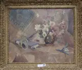 Flowers and Lustre by Francis Russell Flint, oil on canvas, sold Jul 2019