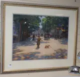 In The Park by John Mackie, pastel, sold Jul 2019