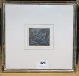 Wood engraving by Eric Gill, engraving, sold Jul 2019