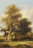 Untitled by James Stark, oil on panel, sold Jun 2019
