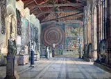 WatercolourInterior of the Palazzo Pitti by Domenico Caligo, 1867, watercolour, sold Jun 2019