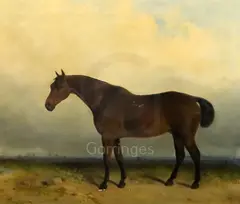 5 x 27.5in by J. Hardy, oil on canvas, sold Jun 2019