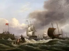 Untitled by Thomas Luny, oil on canvas, sold Jun 2019