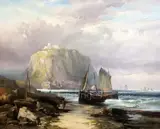 5 x 29.5in by Robert Ernest Roe, oil on canvas, sold Jun 2019