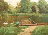 Untitled by Alfred de Breanski, 1879, oil on canvas, sold Jun 2019