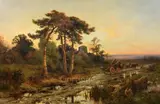 At Ewhurst, near Guildford, Surrey' signed and dated '95 23.5 x 35.5in by Henry H. Parker, oil on canvas, sold Jun 2019