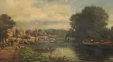 Untitled by Arthur Joseph Meadows, 1886, oil on canvas, sold Jun 2019