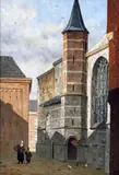 Untitled by Johannes Jacobus Mittertreiner, oil on wood, sold Jun 2019