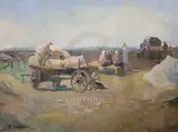 Untitled by Arkadi Vasilievich Soroka, oil on canvas, sold Jun 2019