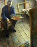 Untitled by Vladimir Andreevich Mineiko, oil on canvas, sold Jun 2019