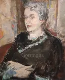 Untitled by Ethel Walker, oil on canvas, sold Jun 2019