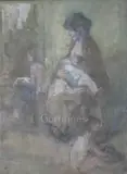 Untitled by Peter Greenham, oil on canvas, sold Jun 2019
