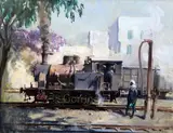 Untitled by Terence Cuneo, oil on canvas, offered Jun 2019