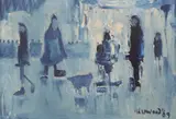 Untitled by James Lawrence Isherwood, oil on board, sold Jun 2019