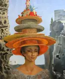 Untitled by Jean-Pierre Alaux, oil on canvas, sold Jun 2019