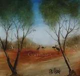 Hart (Australian, 1928-2006) oil on board Emu's signed 10.5 x 11in by Kevin Charles, oil on board, sold Jun 2019