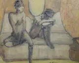 5 x 19.5in by Robin Philipson, oil on canvas, offered Jun 2019