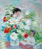 Untitled by Le Pho, oil on canvas, offered Jun 2019