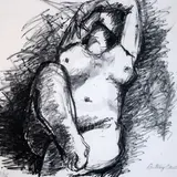 LithographReclining female nude 1987signed in by Anthony Caro, lithograph, offered Jun 2019