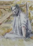 Untitled by Duncan Grant, pencil and watercolour, sold Jun 2019