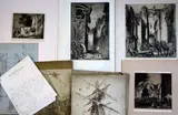 Studio remnantsA group of assorted etchings by Frank Brangwyn, etching, sold Jun 2019