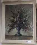 Untitled by Adrian Hill, oil on board, sold Jun 2019