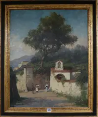 The Kitchen Chimney' by William Warden, oil on board, sold Jun 2019