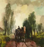 Belgian by Henri Joseph Pauwels, Oil on Canvas, sold Aug 2020