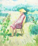 Australian by Norman Lloyd, Oil on Canvas, sold Aug 2020