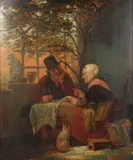 Belgian School by Joseph Dens, Oil on Panel, offered Aug 2020
