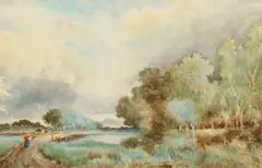 British by James Aumonier, Watercolour, sold Aug 2020
