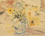 Summer Flowers by Reg Gammon, Watercolour, sold Aug 2020