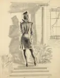 Six Sketches of Scenes featuring Figures, mainly Pencil and Ink by W. Owen Ward, Pencil and Ink, sold Aug 2020