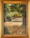 'A sunny corner; Bray on Thames' by Norman Keene, sold Sep 2012