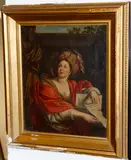 Portrait of the Samian Sybil by called Il Guercino Giovanni Francesco Barbieri, oil on canvas, offered Sep 2012