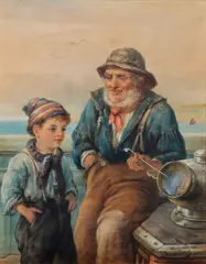 His first lesson by James Drummond, sold Sep 2012