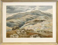 Little Highlands, near Castle Stewart by Clifford Webb, Pencil and watercolour, sold Sep 2012