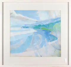 "West Beach" 1988 by Tom Cross, gouache, sold Aug 2012