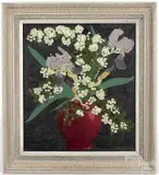 still life with flowers by Margaret Gill, oil on canvas, sold Jan 2017