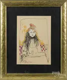 Untitled by Harry Dunn, mixed media, sold Jan 2017