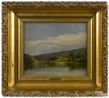 Untitled by Worthington Whittredge, oil on paper mounted on board, offered Jan 2017