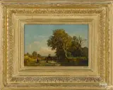landscape by Carl C. Weber, oil on canvas, sold Jan 2017