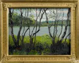 Untitled by Richard Evett Bishop, oil on board, sold Jan 2017