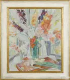 still life by Mary T. Mason, oil on canvas, sold Jan 2017