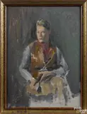study for The Young Hunter by Eugene Speicher, oil on board, sold Jan 2017